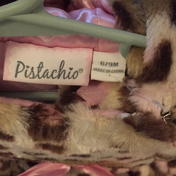 Soft winter snowsuit for baby pink leopard - Picture 2 of 6